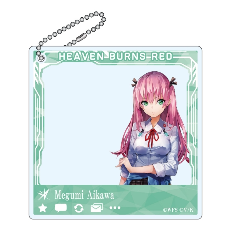 【グッズ-キーホルダー】ヘブンバーンズレッド SNSぽいアクリルキーホルダー 逢川めぐみ