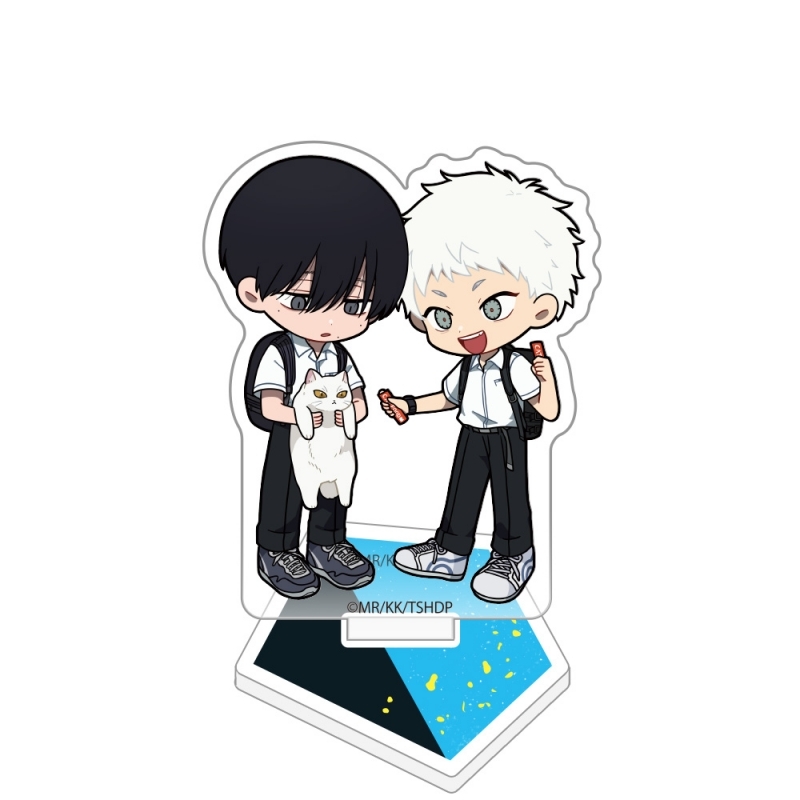 【グッズ-スタンドポップ】光が死んだ夏 ミニキャラアクリルスタンド(よしき&ヒカル/制服A)