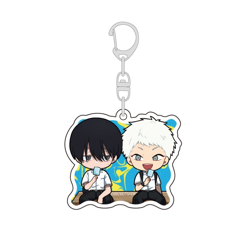 【グッズ-キーホルダー】光が死んだ夏 ミニキャラアクリルキーホルダー(よしき&ヒカル/制服B)
