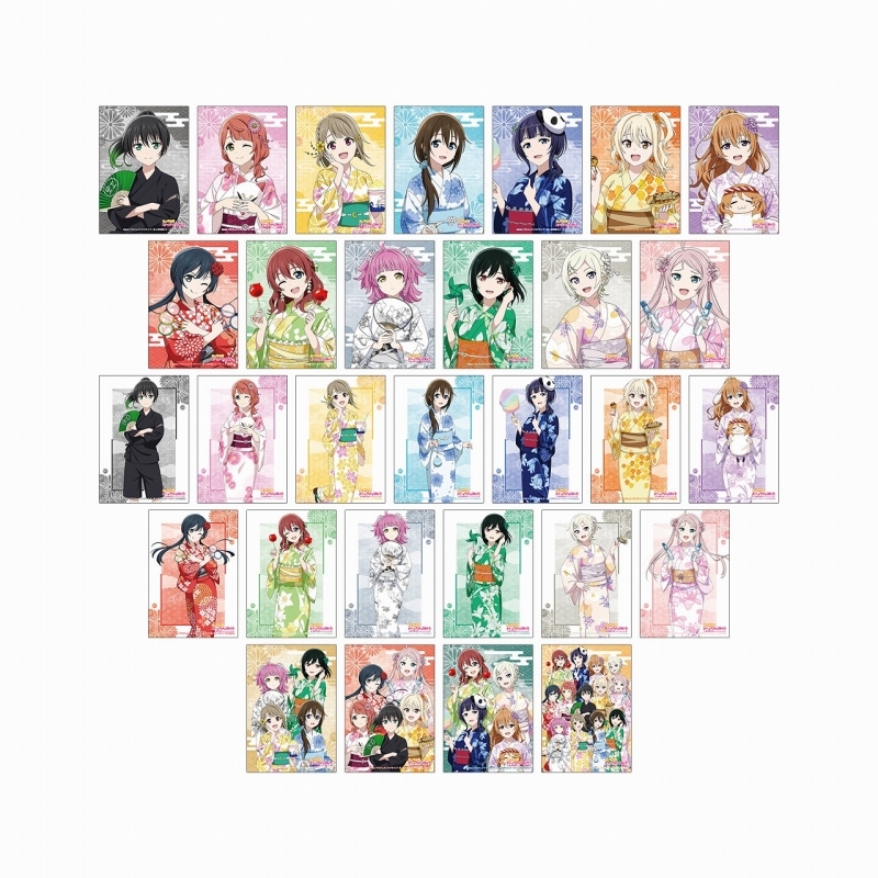 【グッズ-ブロマイド】ラブライブ！虹ヶ咲学園スクールアイドル同好会描き下ろし 縁日ver. トレーディングブロマイド