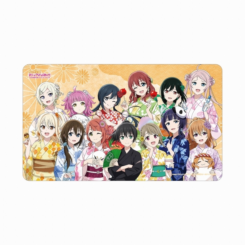 【グッズ-デスクマット】ラブライブ！虹ヶ咲学園スクールアイドル同好会描き下ろし 集合 縁日ver. マルチデスクマット