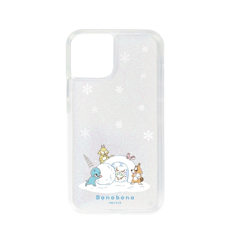 【グッズ-携帯グッズ】ぼのぼの かまくらにしまっちゃおうね グリッターiPhoneケース(対象機種/iPhone 7/8/SE2/SE3) サブ画像2