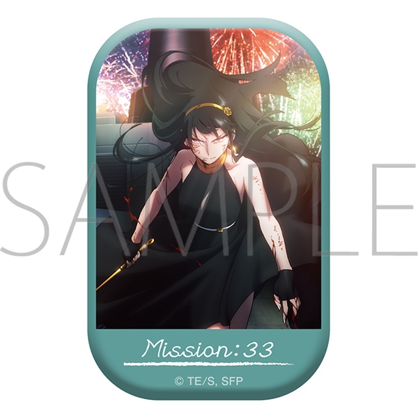 【グッズ-バッチ】SPY×FAMILY(アニメ版) スクエア缶バッジ／MISSION:33「船上の交響曲／姉のハーブティー」メインビジュアル