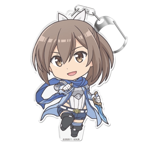 【グッズ-キーホルダー】痛いのは嫌なので防御力に極振りしたいと思います。 ぷにこれ!キーホルダー(スタンド付) サリー