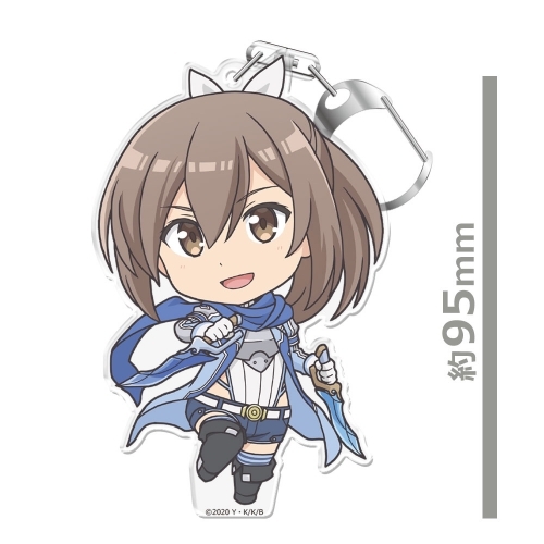 【グッズ-キーホルダー】痛いのは嫌なので防御力に極振りしたいと思います。 ぷにこれ!キーホルダー(スタンド付) サリー サブ画像2