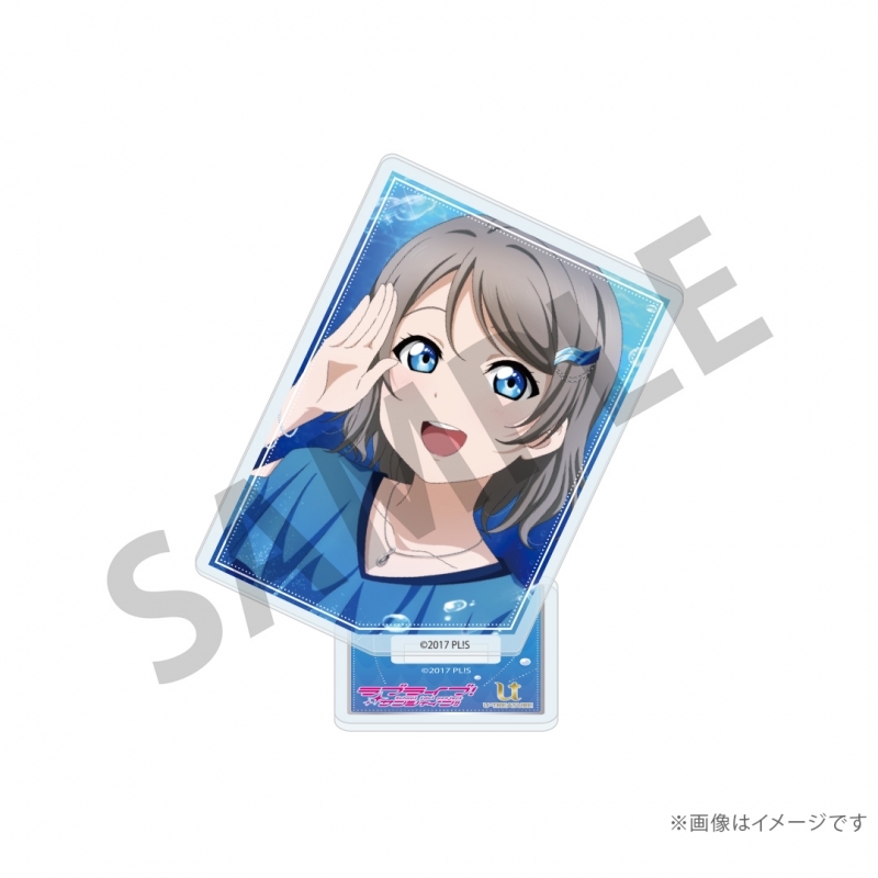 【グッズ-スタンドポップ】ラブライブ！サンシャイン!! カード型アクリルスタンド アニバーサリーネックレスver./渡辺 曜 サブ画像2