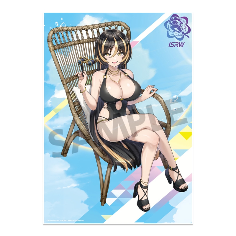 【グッズ-スタンドポップ】ドルフィンウェーブ ビジュアルアクリルプレート アマデア・ウォルファ(水着)