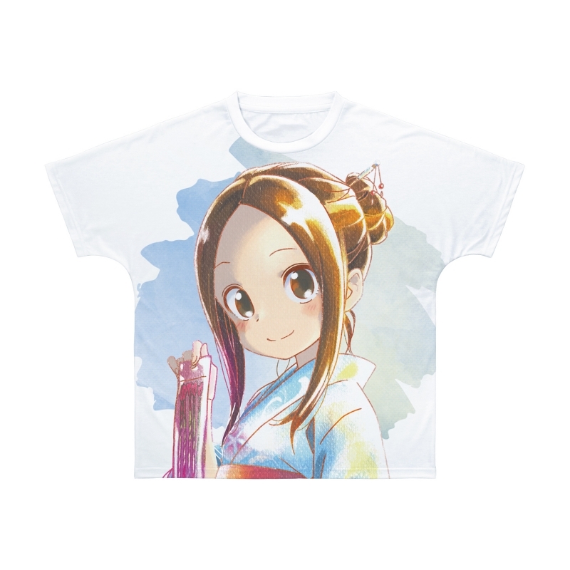 【グッズ-Tシャツ】からかい上手の高木さん 高木さん Ani-Art aqua label フルグラフィックTシャツユニセックス(サイズ/XL)