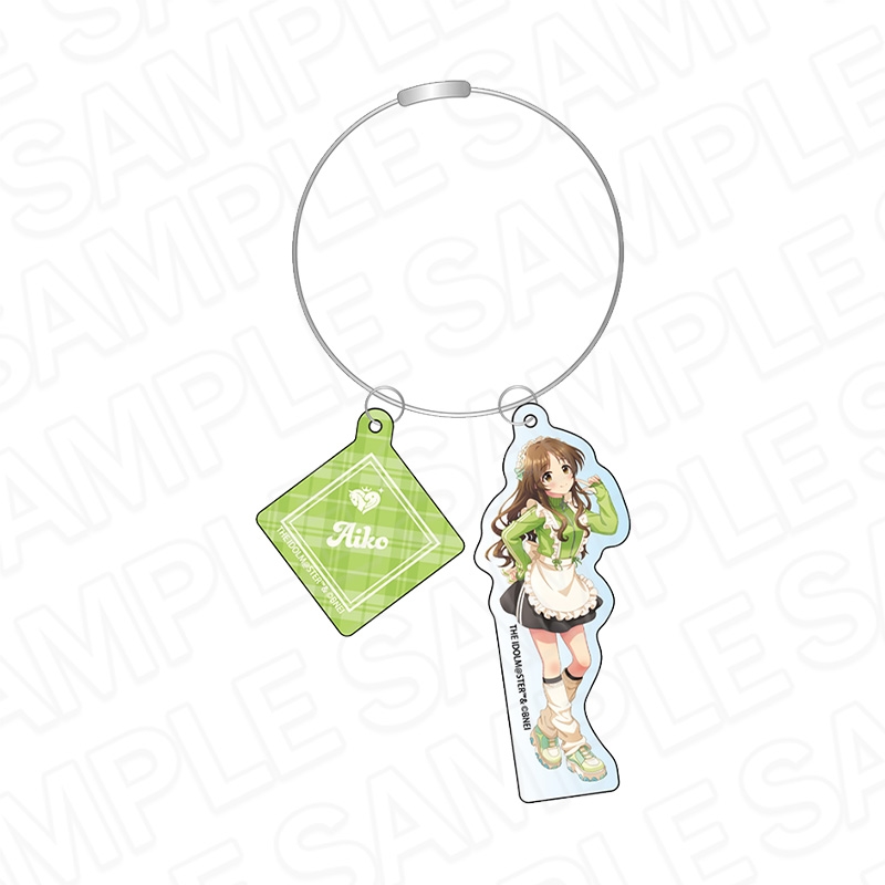 【グッズ-キーホルダー】アイドルマスター シンデレラガールズ ワイヤーキーホルダー 高森藍子 ジャージメイド ver.