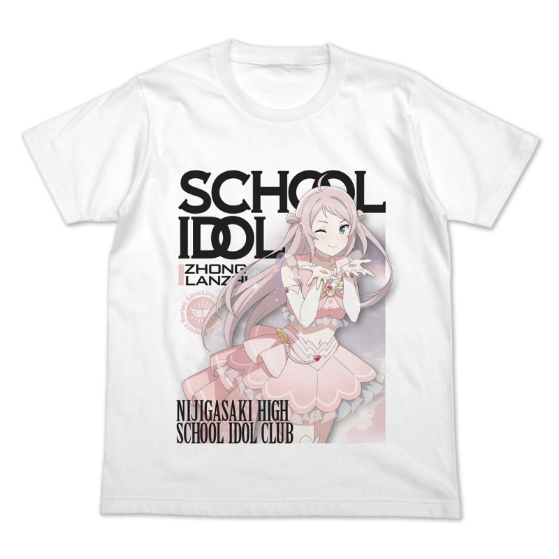 【グッズ-Tシャツ】ラブライブ！虹ヶ咲学園スクールアイドル同好会 鐘 嵐珠 フルカラーTシャツ オフィシャルカードゲームVer./WHITE-XL