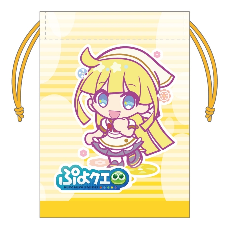 【グッズ-巾着】ぷよぷよ!!クエスト ぷよクエカフェ2025 ミニ巾着 幾星学園のウィッチ