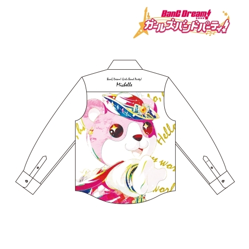 【グッズ-Tシャツ】BanG Dream! ガールズバンドパーティ! ミッシェル Ani-Art フルグラフィックカジュアルシャツユニセックス(サイズ/M)