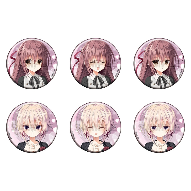 【グッズ-バッチ】サクラノ刻 トレーディング缶バッジ 稟＆雫【催事商品】
