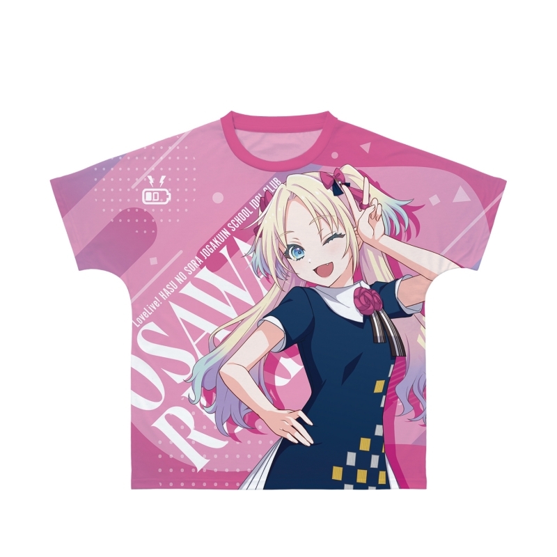 【グッズ-Tシャツ】ラブライブ！蓮ノ空女学院スクールアイドルクラブ 大沢 瑠璃乃 フルグラフィックTシャツユニセックス(サイズ/L)