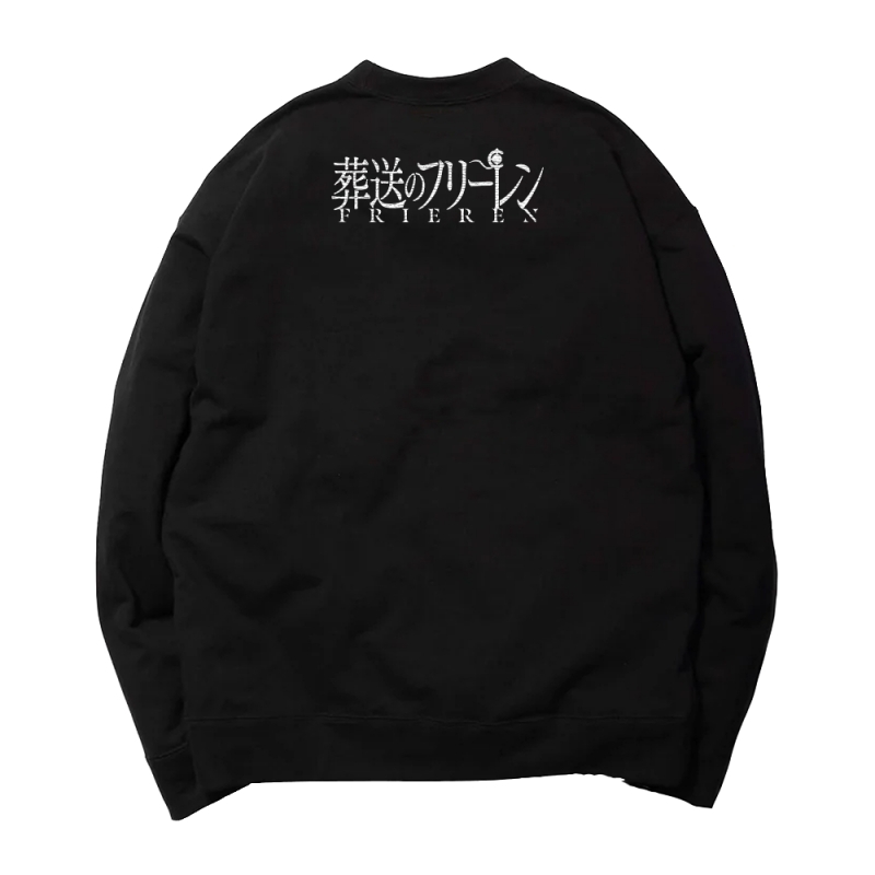【グッズ-ウィンドブレーカー】葬送のフリーレン AMICIS しょんぼり顔スウェット Black Mサイズ サブ画像2