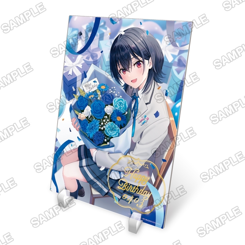【グッズ-スタンドポップ】クラスで2番目に可愛い女の子と友だちになった 朝凪海誕生祭2025 箔押しアクリルパネル
