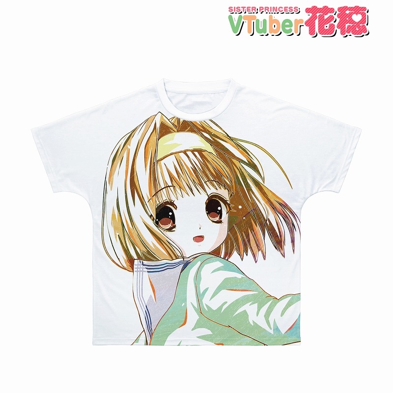 【グッズ-Tシャツ】VTuber花穂 花穂 Ani-Art フルグラフィックTシャツユニセックス(サイズ/M)