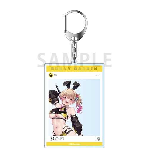 【グッズ-キーホルダー】バニーガーデン SNS風アクリルキーホルダー 凜 レースクイーン ver.【催事商品】