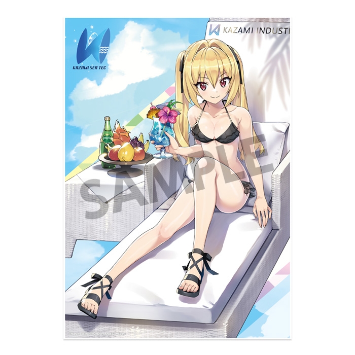【グッズ-スタンドポップ】ドルフィンウェーブ ビジュアルアクリルプレート 風見 エレン(水着)