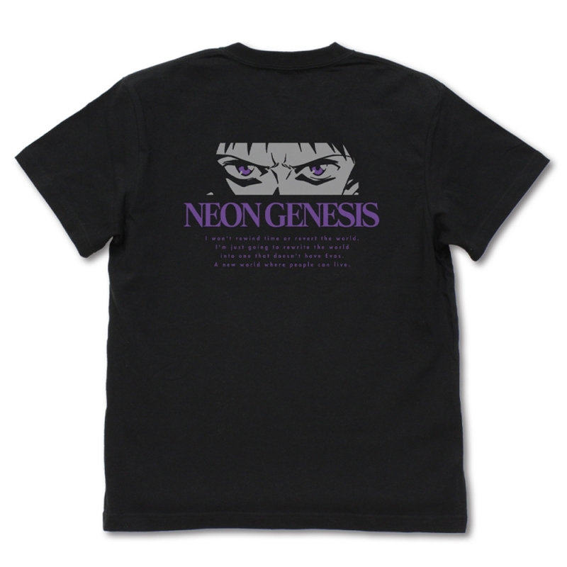 【グッズ-Tシャツ】EVANGELION 『さようなら、全てのエヴァンゲリオン。』 Tシャツ/BLACK-XL サブ画像2