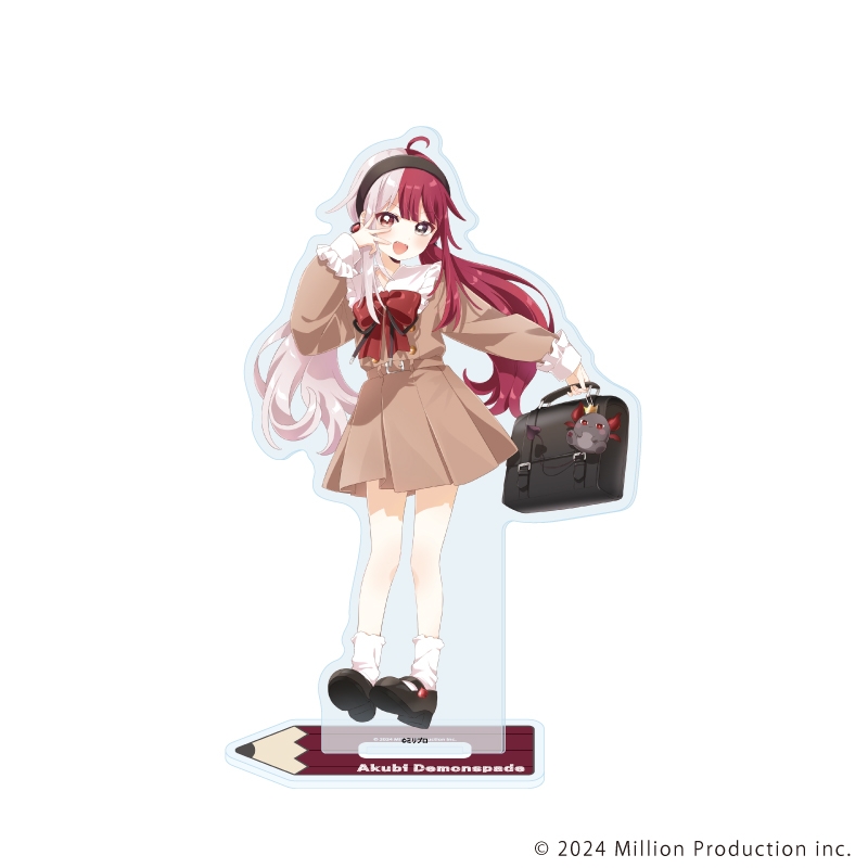 【グッズ-スタンドポップ】Million Production アクリルスタンド 08/あくび・でもんすぺーど 制服風衣装ver.(描き起こしイラスト)