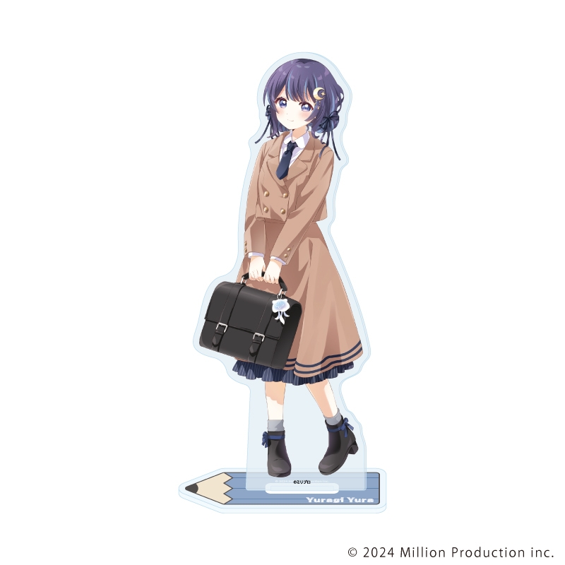 【グッズ-スタンドポップ】Million Production アクリルスタンド 10/ゆらぎゆら 制服風衣装ver.(描き起こしイラスト)