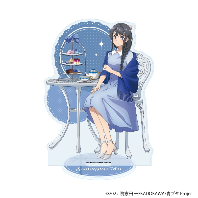 【グッズ-スタンドポップ】青春ブタ野郎はランドセルガールの夢を見ない BIGアクリルスタンド 01/桜島麻衣 お茶会ver.(描き下ろしイラスト)