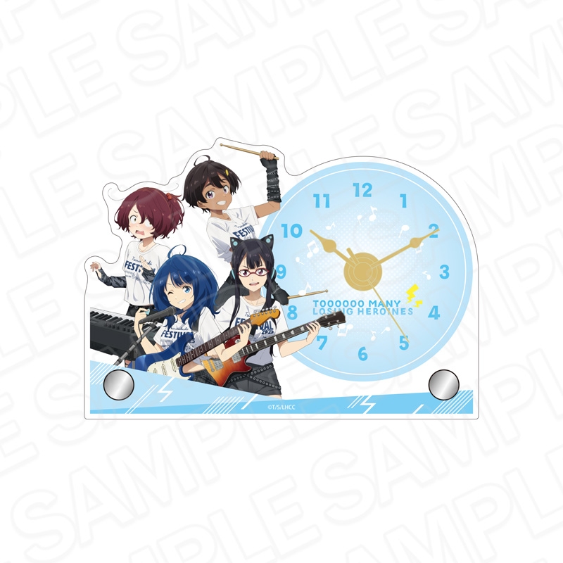 【グッズ-時計】負けヒロインが多すぎる！ ミニアクリルクロック 文芸部 TSUWABUKI FES ver.
