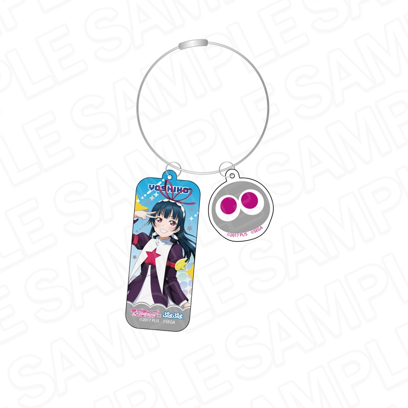 【グッズ-キーホルダー】ラブライブ！サンシャイン!!×ぷよぷよ ワイヤーキーホルダー 津島善子