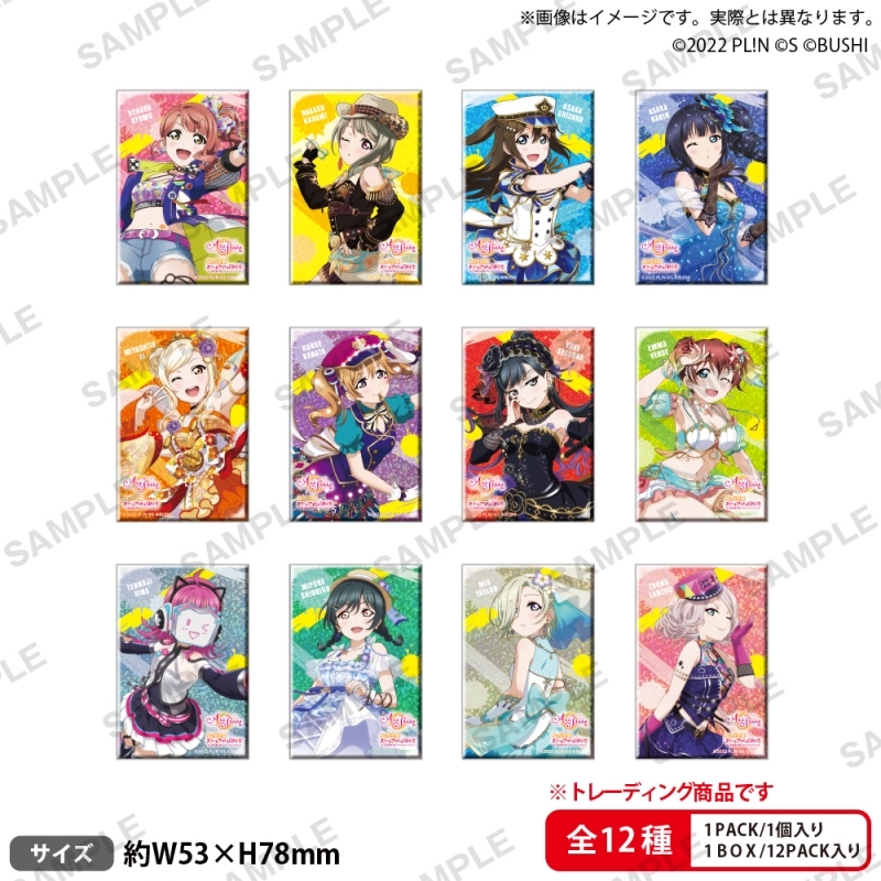 【グッズ-バッチ】ラブライブ！スクールアイドルフェスティバル ALL STARS トレーディングしかくいホログラム缶バッジ 2025 Summer ver.