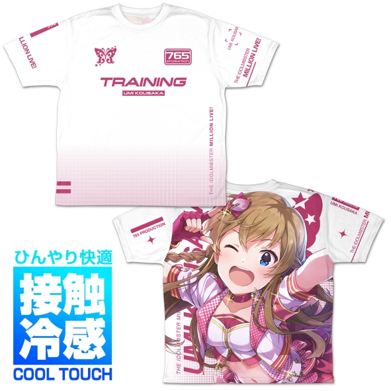 【グッズ-Tシャツ】アイドルマスター ミリオンライブ! 高坂 海美 冷感両面フルグラフィックTシャツ XL