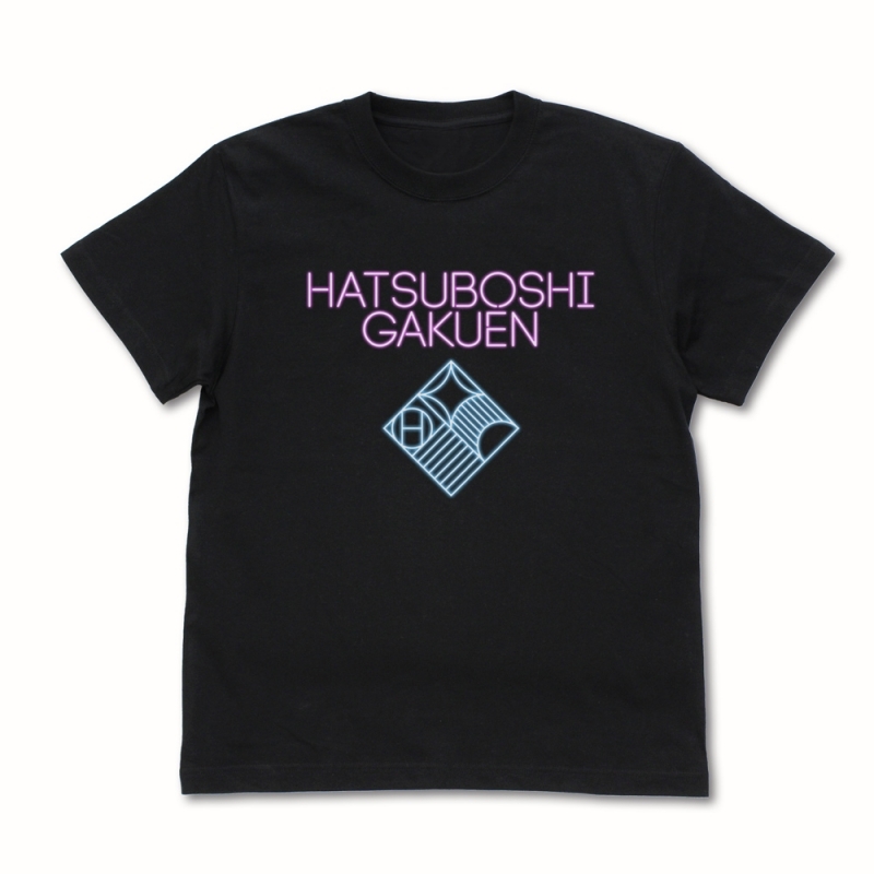 【グッズ-Tシャツ】学園アイドルマスター 初星学園 ネオンサインロゴ Tシャツ/BLACK-XL