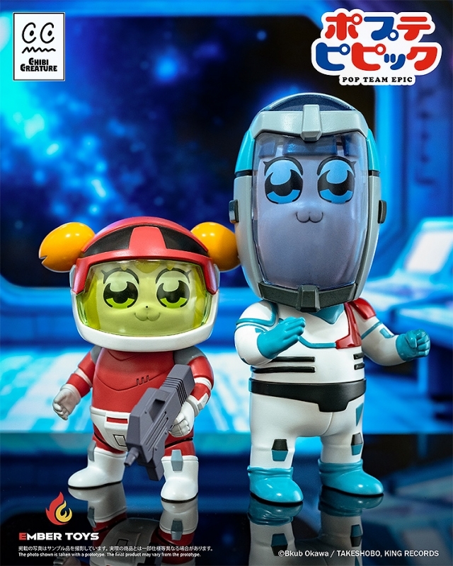 【フィギュア】ポプテピピック Chibi Creature ポプ子 & ピピ美 Spacesuit Ver. サブ画像3