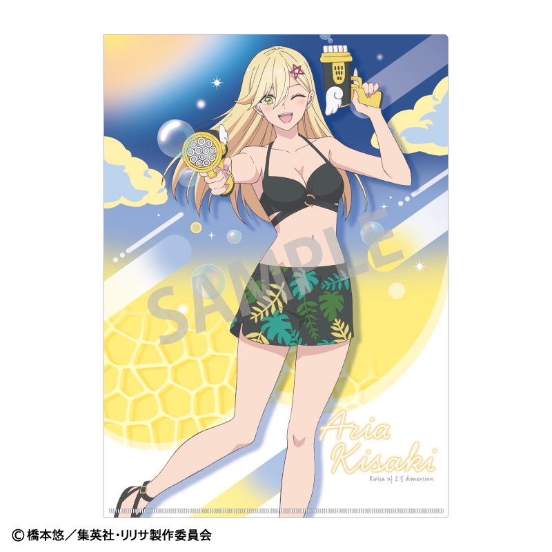 【グッズ-クリアファイル】2.5次元の誘惑 A4シングルクリアファイル 喜咲アリア/水着×バブルガン【催事商品】