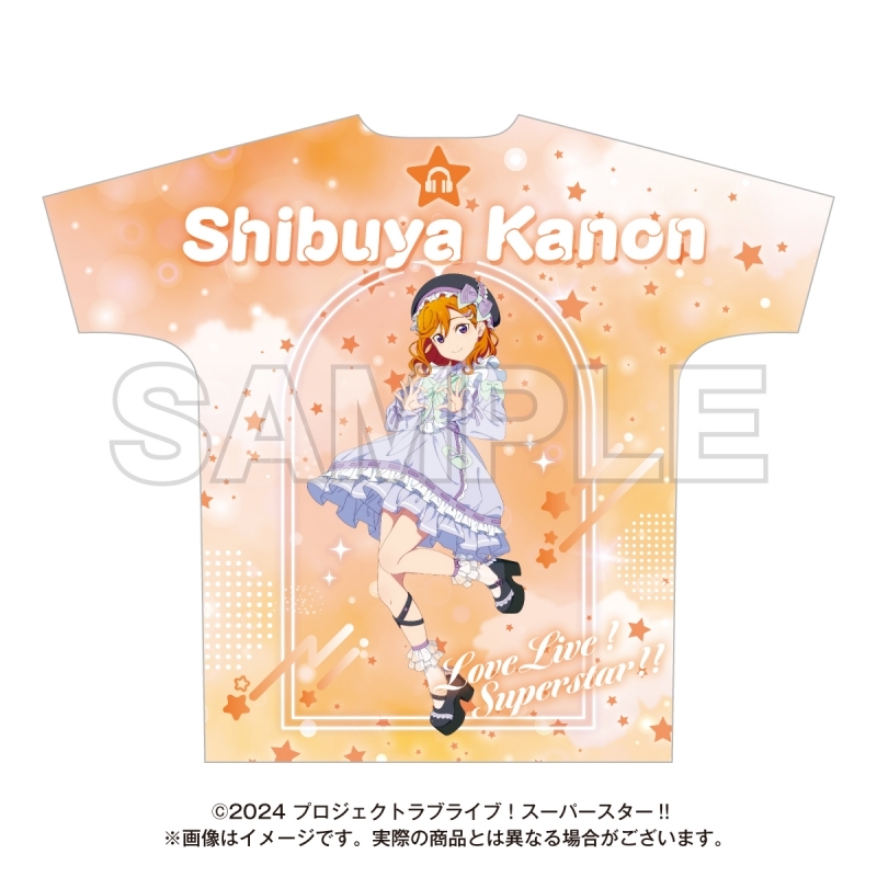 【グッズ-Tシャツ】ラブライブ！スーパースター!! ゆめかわガーリーcollection 2025 フルグラフィックTシャツ 澁谷かのん サブ画像2