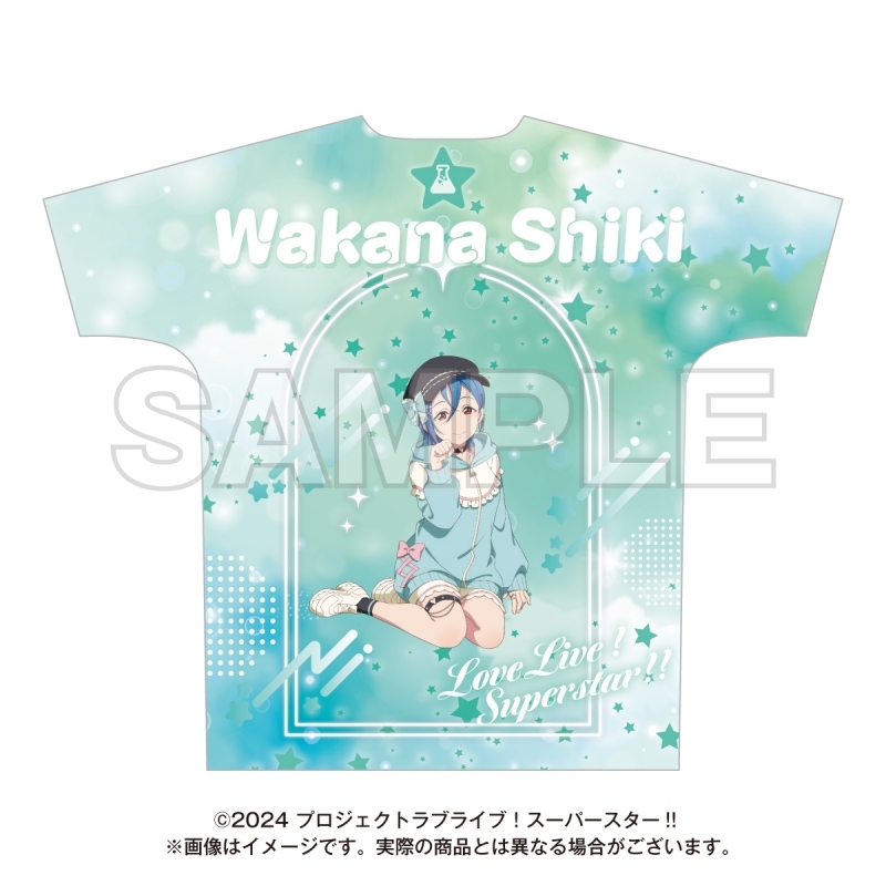 【グッズ-Tシャツ】ラブライブ！スーパースター!! ゆめかわガーリーcollection 2025 フルグラフィックTシャツ 若菜四季 サブ画像2