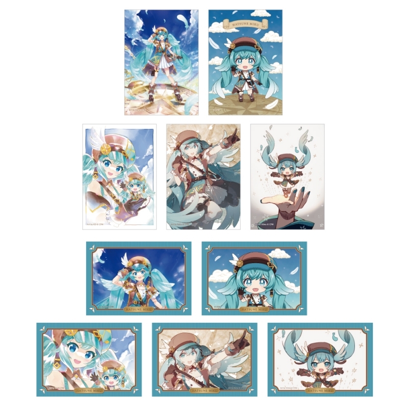 【グッズ-ブロマイド】ねんどろいど 初音ミク 100番記念展示会トレーディングブロマイド(2枚入)