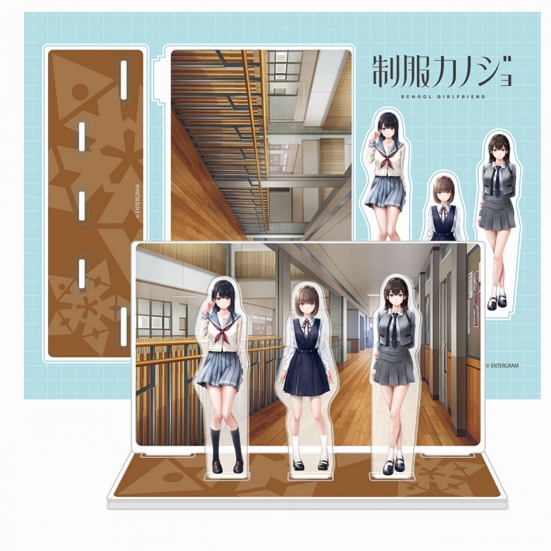 【グッズ-スタンドポップ】制服カノジョ ジオラマアクリルフィギュア 活動制服Ver.