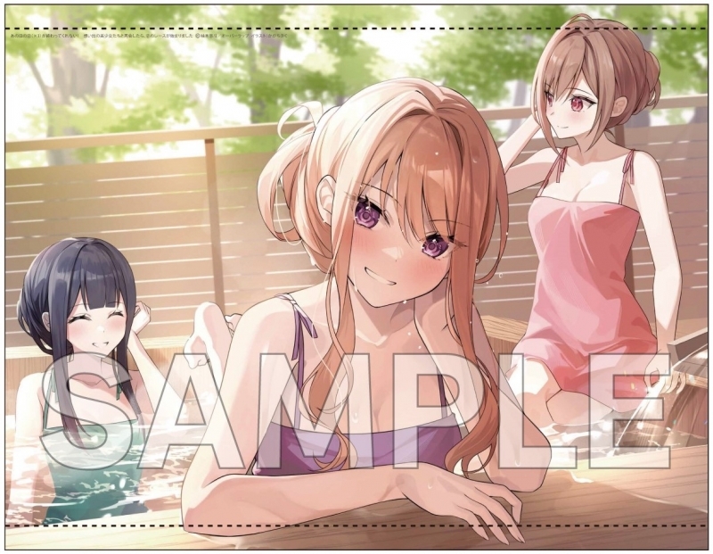【小説】あの日の恋(×3)が終わってくれない!(1) 想い出の美少女たちと再会したら、恋のレースが始まりました ゲーマーズ限定版【オリジナルB2タペストリー付】 サブ画像2