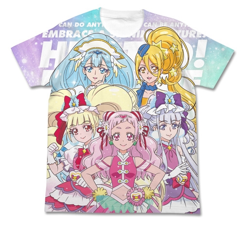 【グッズ-Tシャツ】HUGっと!プリキュア HUGっと!プリキュア フルグラフィックTシャツ/WHITE-S