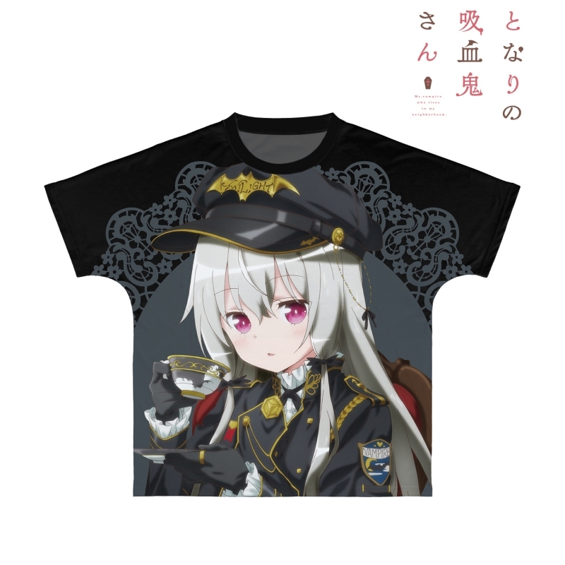 【グッズ-Tシャツ】となりの吸血鬼さん 描き下ろしイラスト ソフィー・トワイライト ミリタリー風ロリィタver. フルグラフィックTシャツユニセックス(サイズ/L)