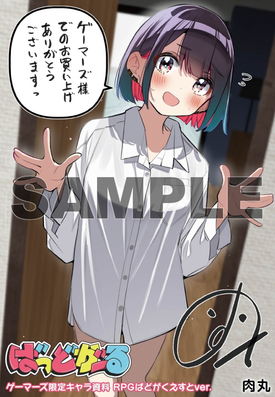 描き下ろし表紙4Pブックレット「キャラ資料 RPGばどがくえすとver.」