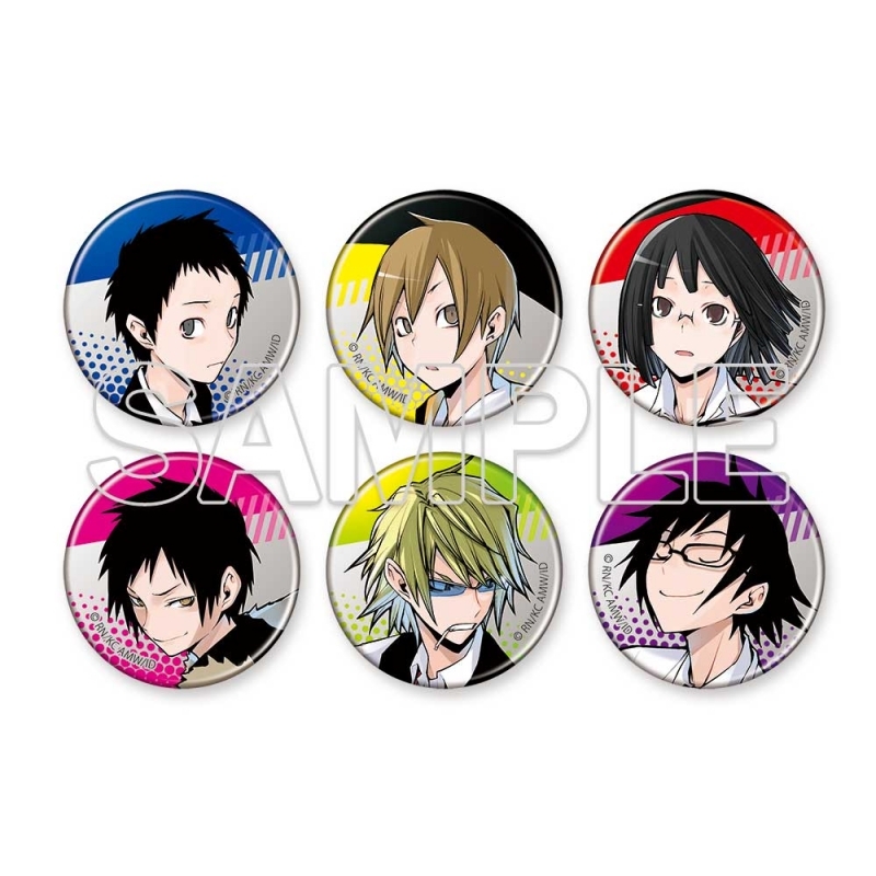 【グッズ-バッチ】デュラララ!!×2 原作20周年記念 トレーディングメタリック缶バッジ アニメキービジュアルVer.