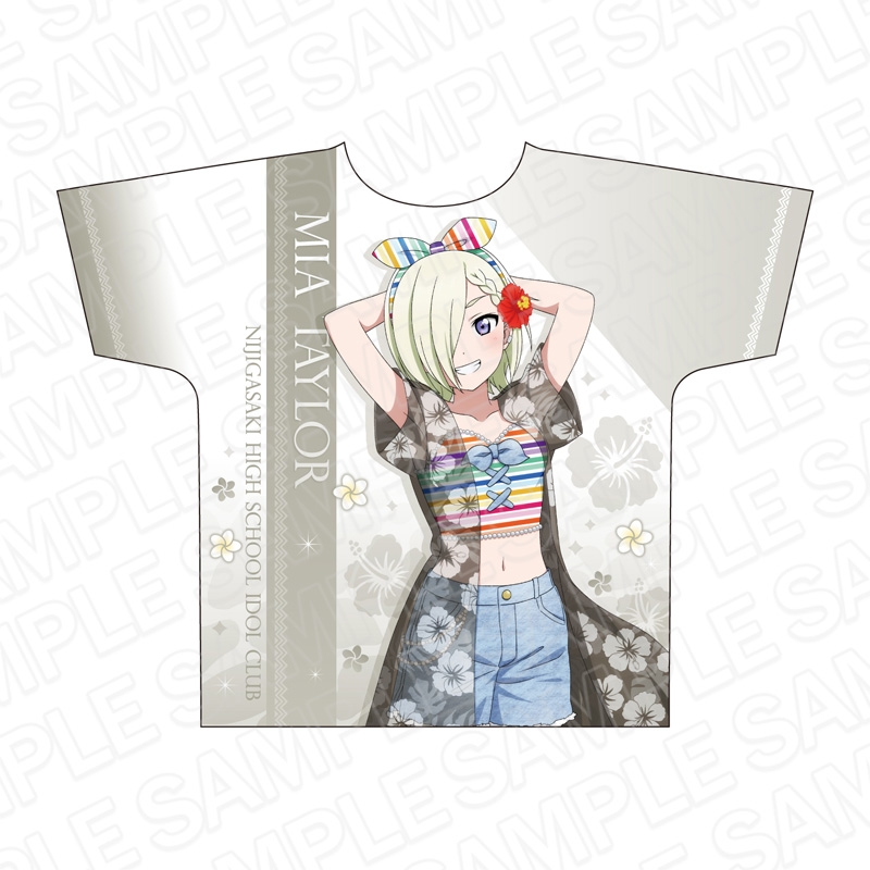 【グッズ-Tシャツ】ラブライブ！虹ヶ咲学園スクールアイドル同好会 フルグラフィックTシャツ ミア・テイラー アロハ ver