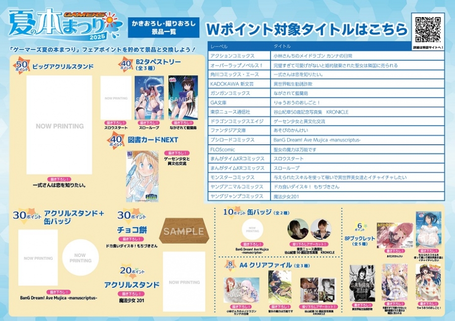ゲーマーズ夏の本まつり2025画像