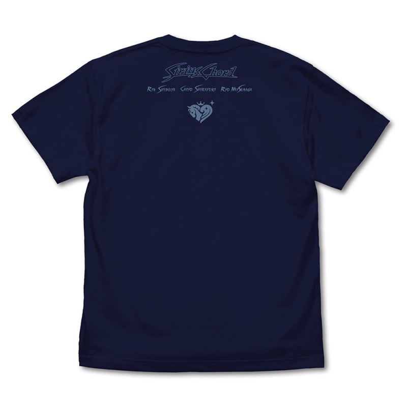 【グッズ-Tシャツ】アイドルマスター シンデレラガールズ Sirius Chordロゴ Tシャツ/NAVY-M サブ画像2