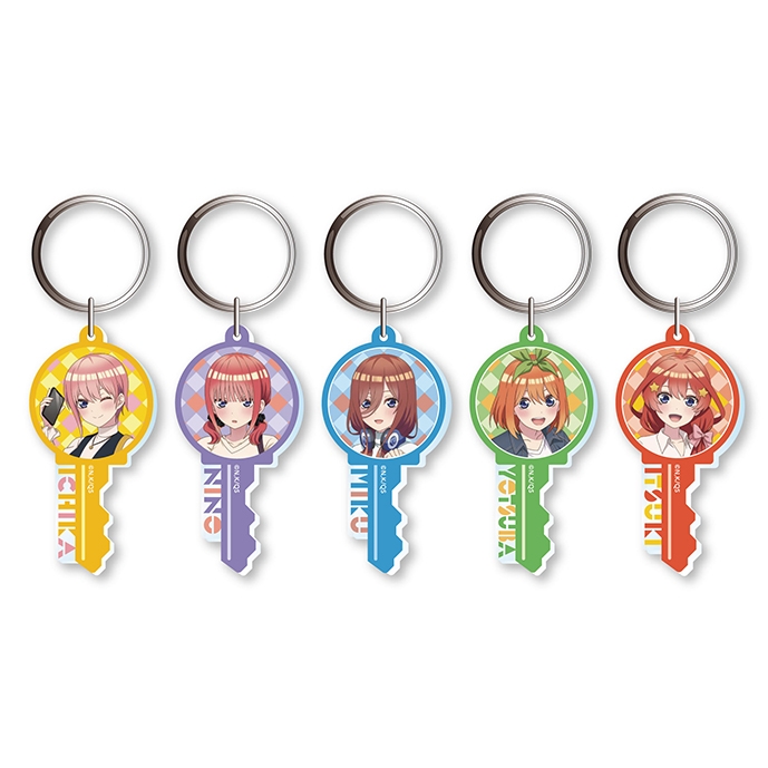 【グッズ-キーホルダー】五等分の花嫁∽ 鍵風トレーディングアクリルキーホルダー
