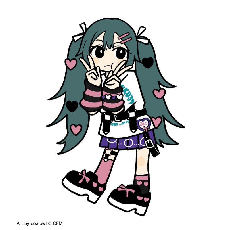 【グッズ-ぬいぐるみ】初音ミク Art by coalowl ぬいぐるみマスコット ver.B サブ画像4