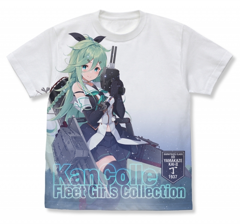 【グッズ-Tシャツ】艦隊これくしょん -艦これ- 山風改ニ丁 フルグラフィックTシャツ WHITE XL