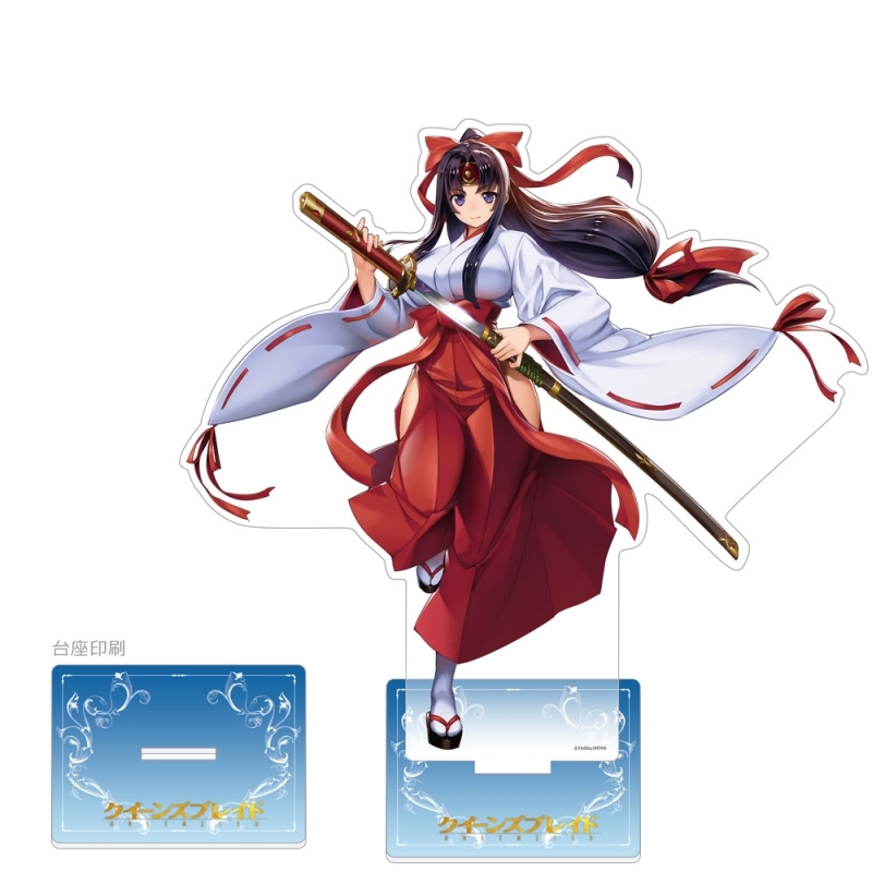 【グッズ-スタンドポップ】クイーンズブレイドUNLIMITED 特大アクリルスタンド(武者巫女 トモエ)